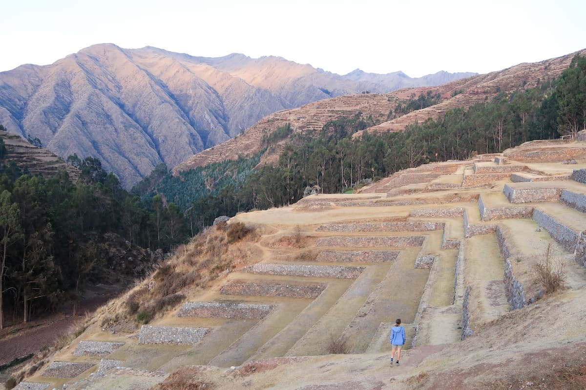 Das Heilige Tal der Inka auf eigene Faust entdecken Inkaruine Chinchero bei Cusco Peru