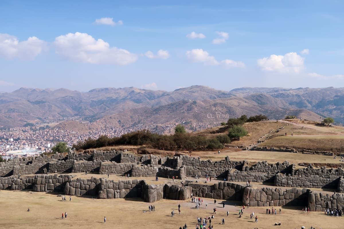 Inka-Ruine Sacsayhuaman von oben