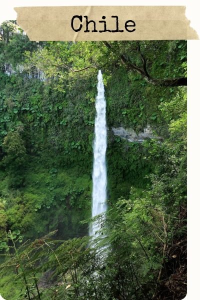 Wasserfall El Claro in Pucon, Chile