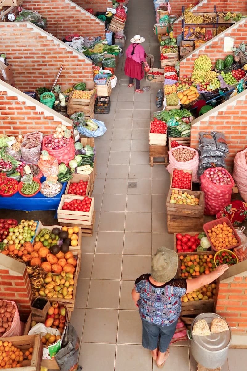 traditioneller Markt in Samaipata Bolivien